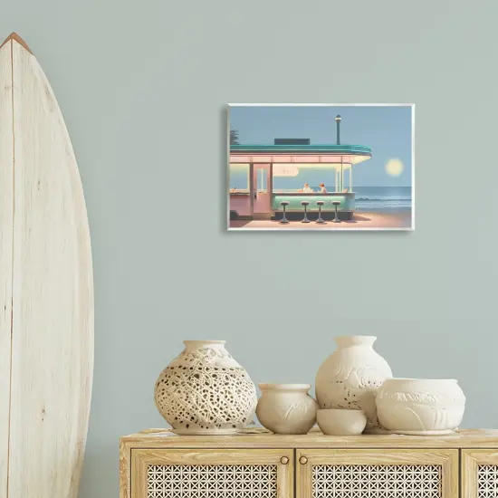 Stupell Industries Evening Diner on Beach Wall Plaque By Noah Bay {2}