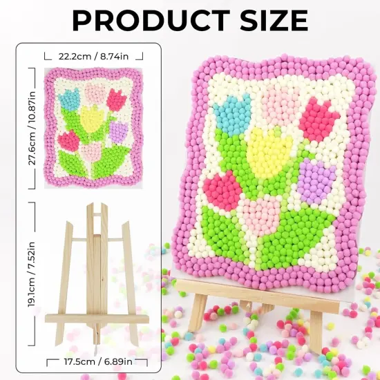 Tulip Pom Pom Painting Art Kit {3}