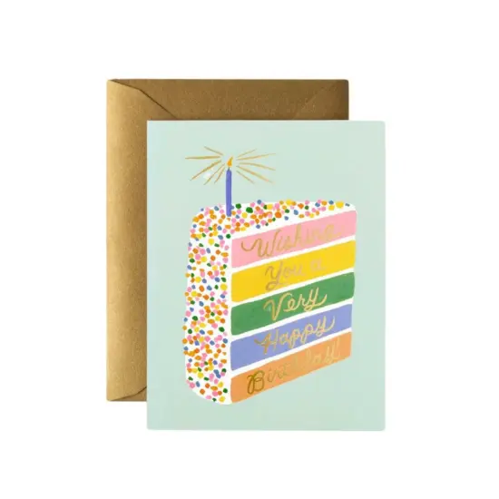 CAKE SLICE BIRTHDAY CARD {1}