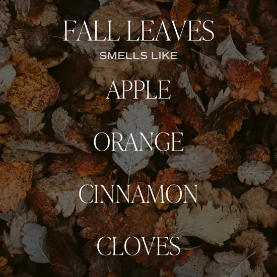 FALL LEAVES SOY CANDLE {2}