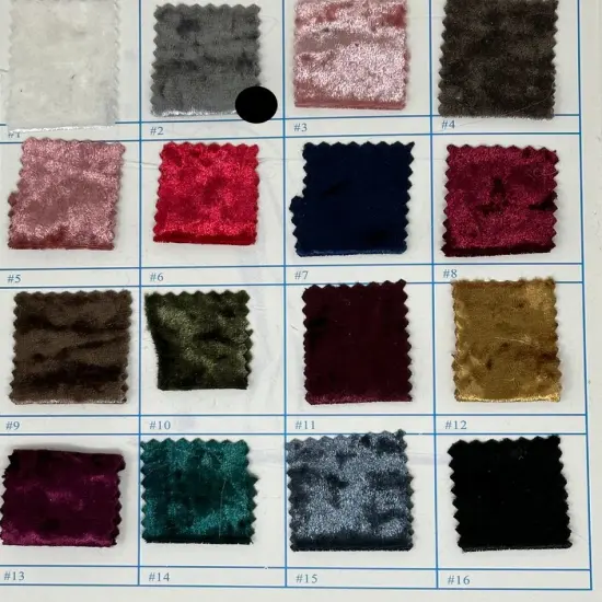 1 Yard Crushed Velvet Velour Stretch Fabric Soft Plush Polyester 58/60" Inch Width Plum {4}
