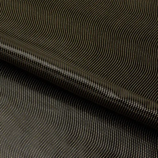 1 Yard 36" x 60" Hipster Swirl PU Coated Spandex Fabric Black/Fuchsia {2}