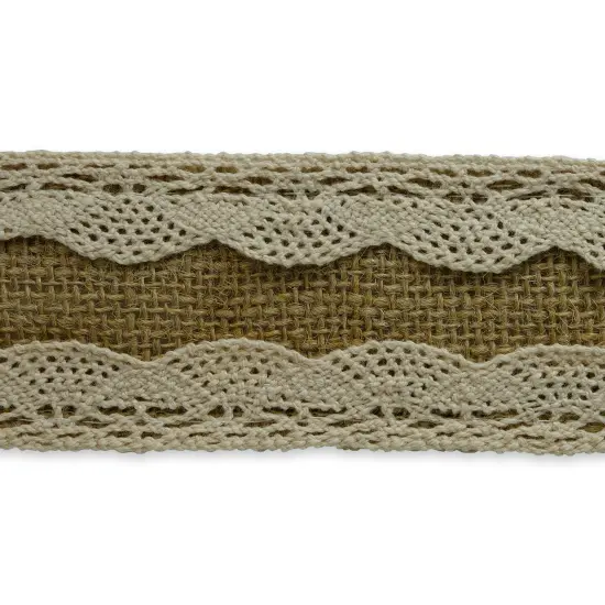 5 Yards of Aubrie Jute Lace Trim | 5 yard cut {1}