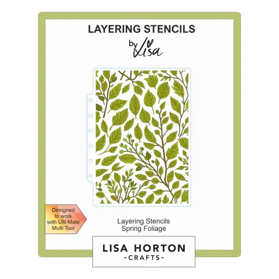 Lisa Horton Crafts Layering Stencils-Spring Foliage {1}