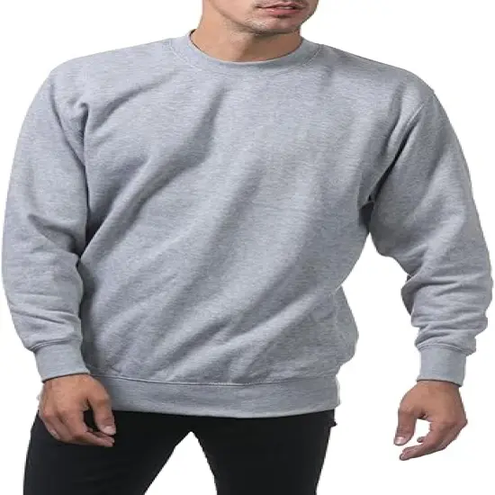 Men's Heavyweight Crew Neck Fleece Pullover Sweatshirt | RADYAN&reg; BROWN {6}