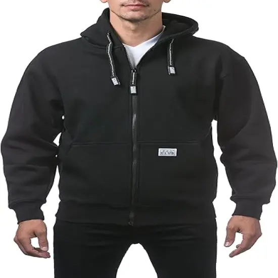 Men&rsquo;s Heavyweight Full Zip Fleece Hoodie | RADYAN&reg; H.GRAY {6}