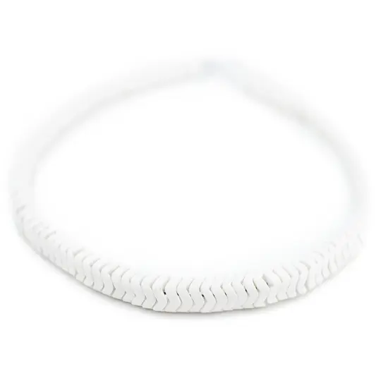 The Bead Chest White Agate Interlocking Snake Beads (8mm) {3}