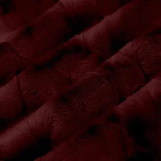 Red Black Cherry Luxe Cuddle Mirage 80" Fabric per yard {2}