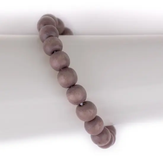 The Bead Chest Wood Stretch Bracelet, Brown - Stackable Beaded Jewelry, Unisex for Men & Women {3}