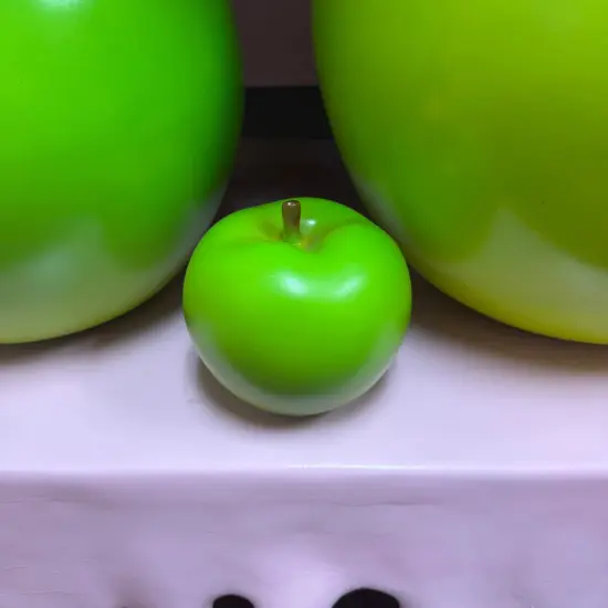 Mini Green Apple Over Sized Statue {5}