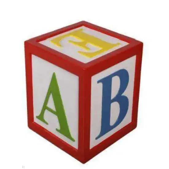 Letter Block Alphabet 24" Over Sized Statue {4}