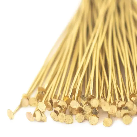 The Bead Chest Gold 21 Gauge 2 Inch Head Pins (Approx 100 pieces) {3}
