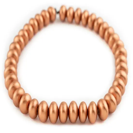 The Bead Chest Copper Abacus Natural Wood Beads (10x15mm): Organic Eco-Friendly Wooden Bead Strand for DIY Jewelry, Crafts, Necklace and Bracelet Making {3}