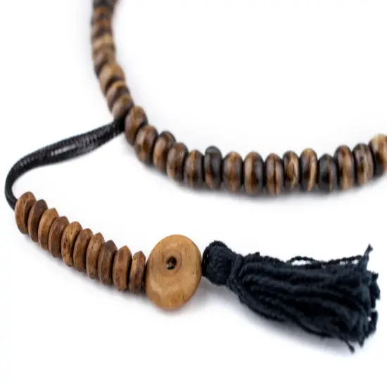The Bead Chest Brown Rustic Bone Mala Beads (6mm) {5}