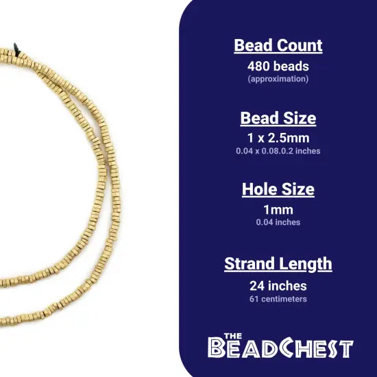 The Bead Chest Faceted Brass Triangle Heishi Beads (2.5mm) {4}