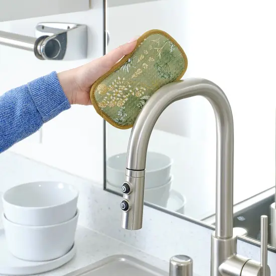 Kitchen Herbs Reusable Scrubbies, Set of 4 {4}