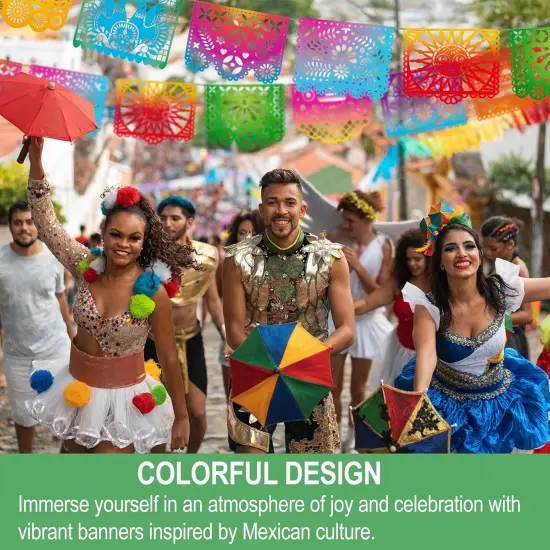 Mexican Party Banners, Papel Picado Banner - Cinco de Mayo, Fiesta Party Decorations {5}