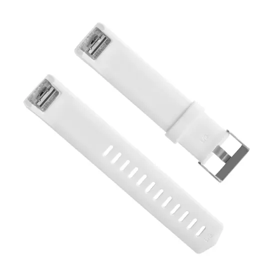 Zodaca for Fitbit Charge 2 Adjustable Replacement TPU Sport Band Strap Wristband w/Metal Buckle Clasp - White {4}