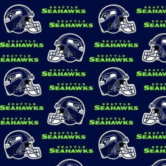 Licensed NFL Seattle Seahawks Cotton 6402-D Fabric by the Yard {1}