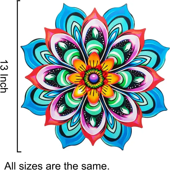 Metal Sunflower Wall Art Decorations - Handmade Outdoor Yard Garden and Indoor Outdoor Wall Decor, Creative Flower Hanging Set，Garden Decor for Outside {2}