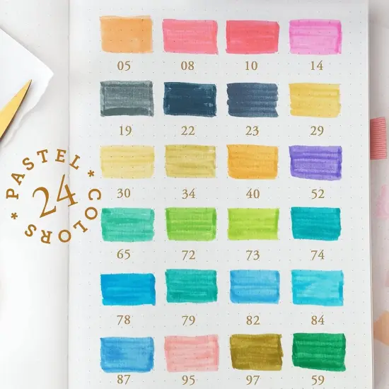 24 Pastel Dual Tip Markers {2}