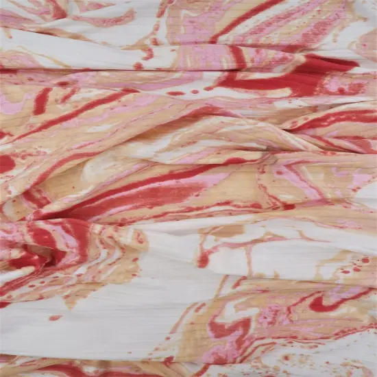 1 Yard 8X3 Yummy Rib Marble Print Stretch Knit Fabric 58/60 Inches Wide SAND/RUST {2}