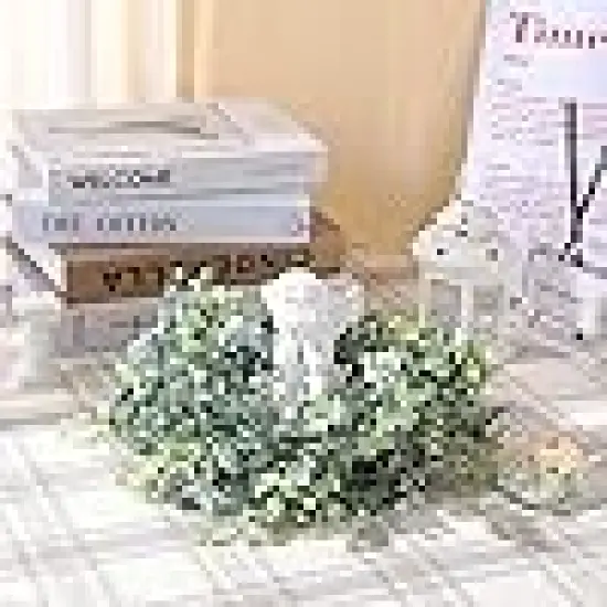 Greenery Eucalyptus Leaves Vines Faux Silk Silver Dollar Eucalyptus Vines Plants {3}