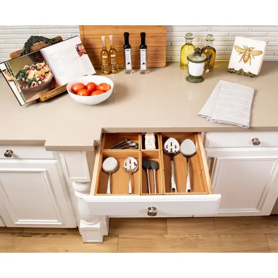 Seville Classics 5-Piece Bamboo Storage Set {2}