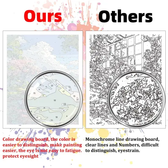 Paint by Numbers Kit for Adults Beginner, 16x20Inches {5}