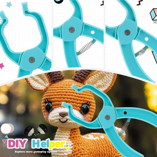 420Pcs Safety Eyes Kit with Auxiliary Tool (5-15mm Sizes) {4}