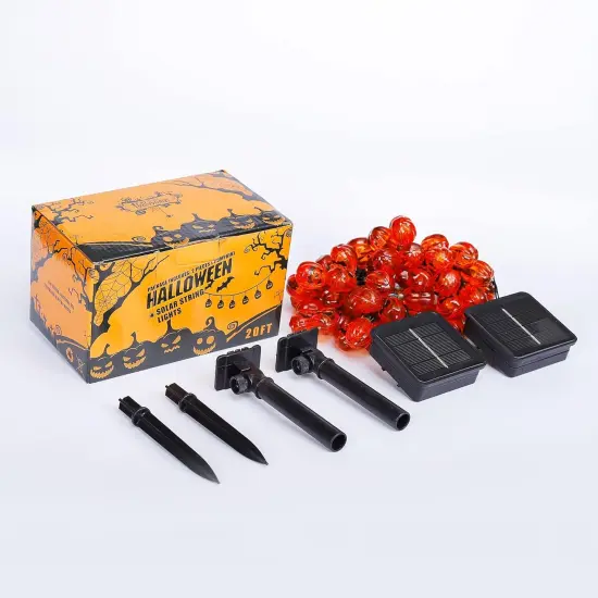 30 LED Pumpkin Lantern String Lights - 2PACK,PUMPKIN {4}