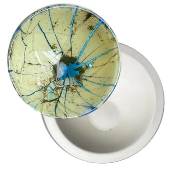 9" dia. x 4" Medium Hi-Lo Bowl Mold Glass Fusing Kiln Mold {1}