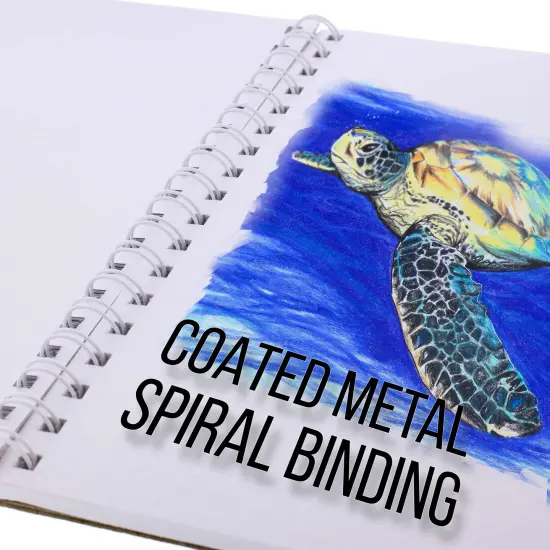 11"x14" Premium Heavy-Weight Paper Spiral Bound Sketch Book: 90 Pound (160gsm), 30-Sheet Drawing Pad (2 Pack) {4}