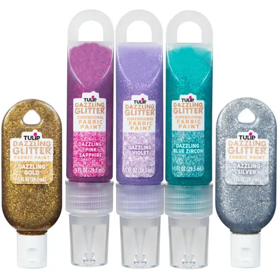 Tulip Dazzling Glitter Fabric Paint Stardust Combo Pack {2}