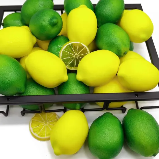 30PCS Fake Yellow Lemons {4}