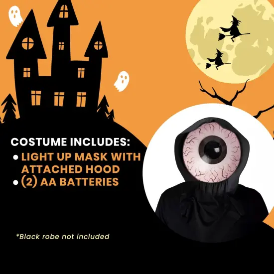 Blue Optic Nerve Light-Up Adult Costume Mask {5}