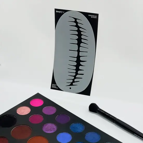 Skull Mouth Eye Makeup Stencil(	Skull Mouth) {2}