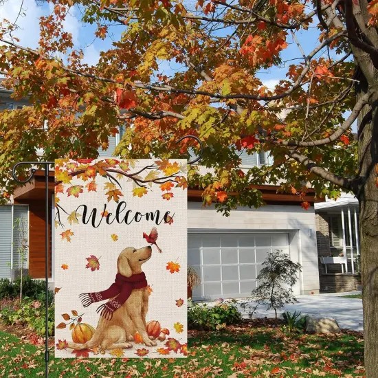 Welcome Fall Garden Yard Flag 12 x 18 Inch(fall) {4}