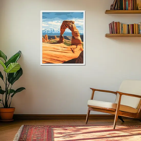 Arches Paint by Numbers, Arches National Park Paint by Numbers for Adults, Utah Scenery Paint by Number Kits, Nature Scenery Easy Oil Canvas, Home Wall Decor {2}