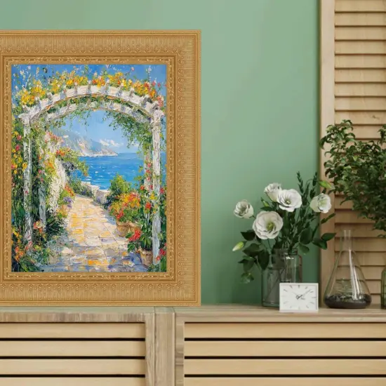 Wide Victorian Gold Baroque Picture Frame 19x27 frame {7}