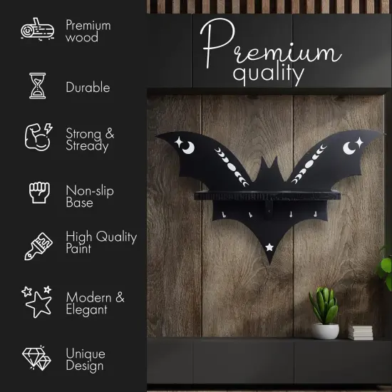 Bat Shelf - Halloween Wall Decor {2}