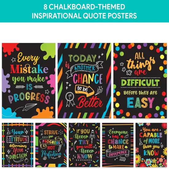15 Chalkboard Theme Welcome Bulletin Board Set {2}