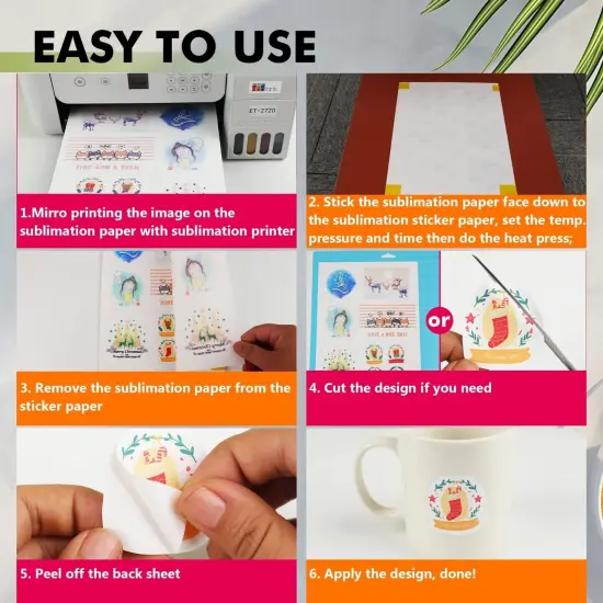 Koala Waterproof Matte White Sublimation Sticker Paper 8.5x11 {4}