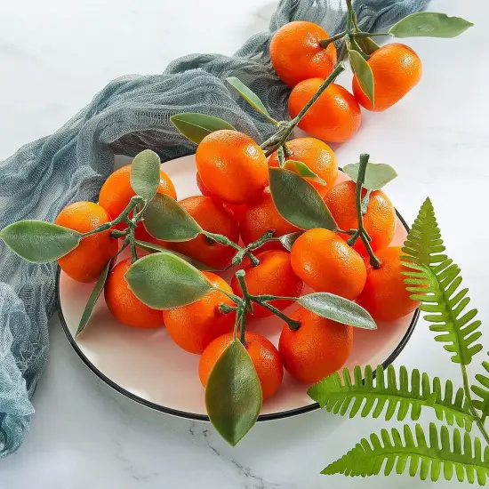 5 Clusters Artificial Mini Orange Simulation Decorative Tangerine Kitchen {5}