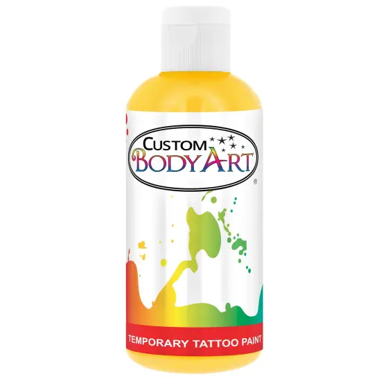 Yellow Airbrush Temporary Tattoo Body Paint Makeup, 8 oz. {1}