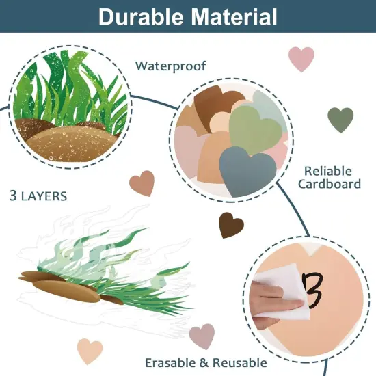 102 Pcs Boho Classroom Tree Bulletin Board {2}