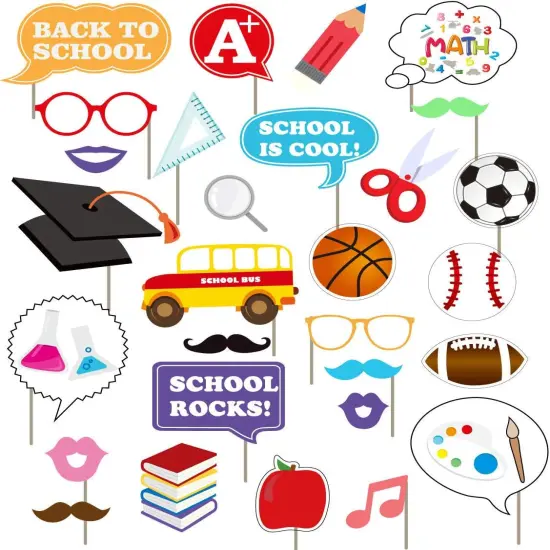 Back to School Party Photo Booth Props {2}