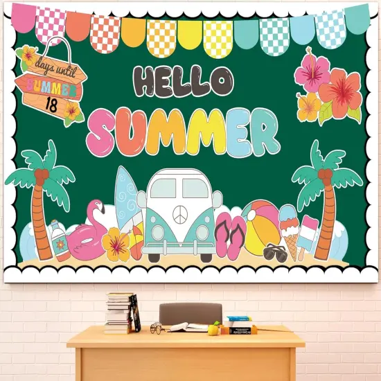 Hello Summer Bulletin Board Decoration Set {1}