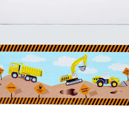 Plastic Table Cloth Cover for Kids Construction Birthday Party Supplies and Decoration (54 x 108 in, 3 Pack) Yellow {6}