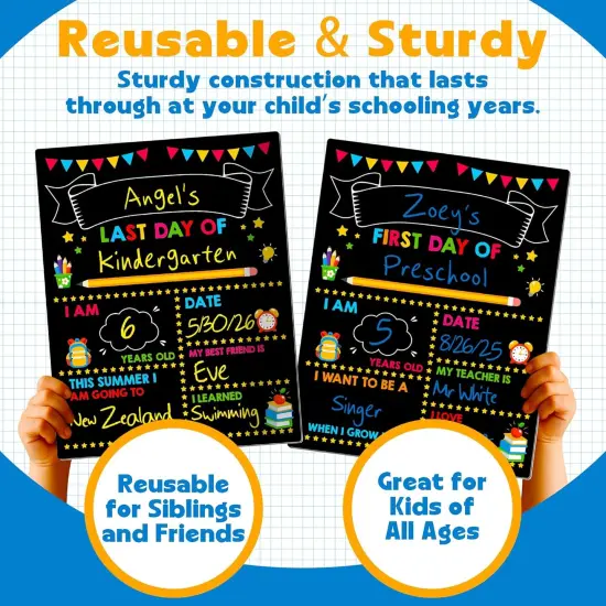 14 x 11 in First Day of School Chalkboard {4}